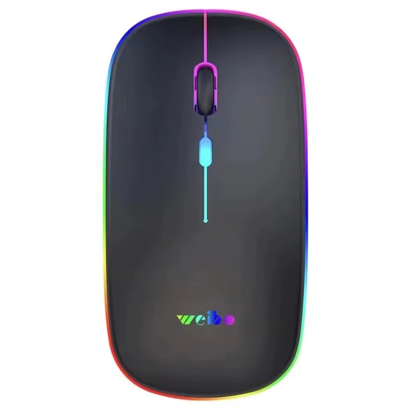 Mouse Wireless Recarregável Led Rgb 2.4 Ghz Sem Fio