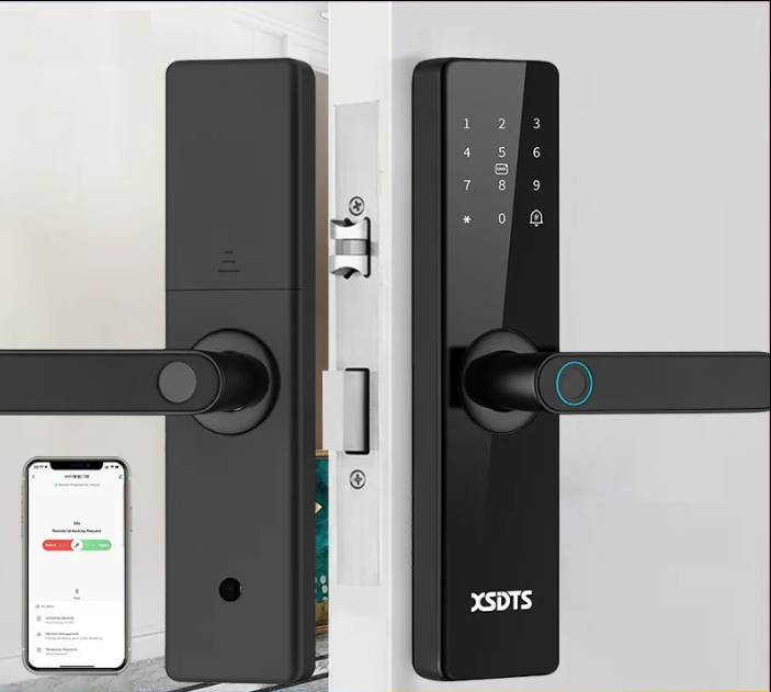Fechadura Eletrônica com Desbloqueio por: Biometria, senha, cartão ou chave
