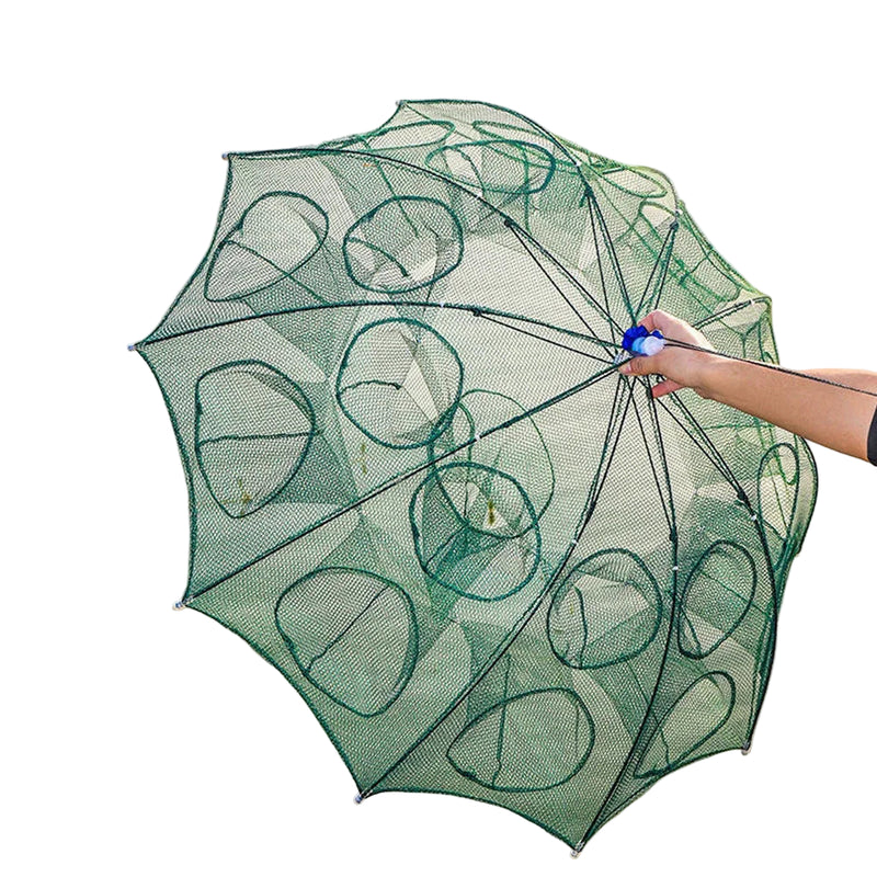 Rede de pescar tipo gaiola com 2 a 12 buracos