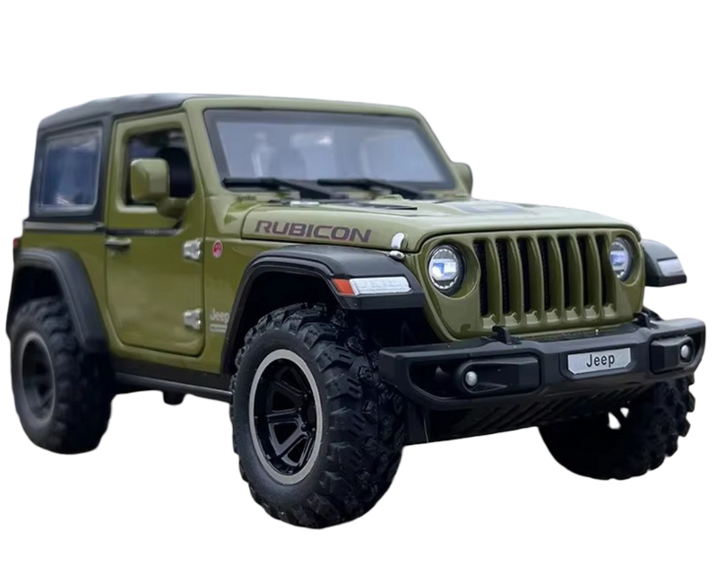 Jeeps Wrangler Rubicon Off-Road 1:32 - Metal Fundido com Som e Luz