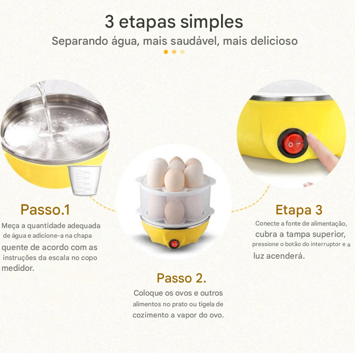 Panela elétrica para ovos cozinhar ovos (110V)