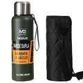 Garrafa térmica de aço inoxidável, copo isolado a vácuo com corda, 1L, 1,5L