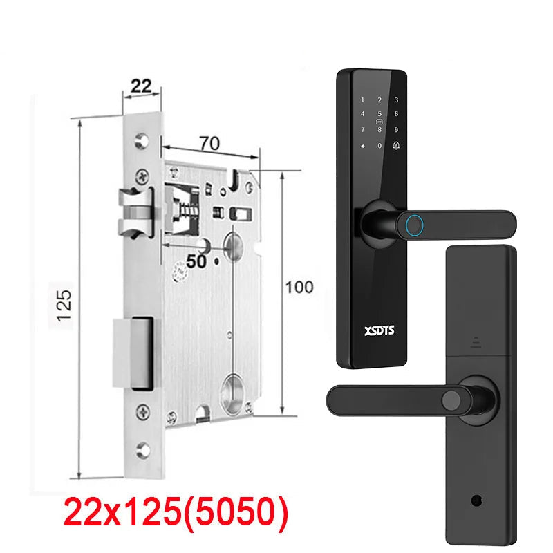 Fechadura Eletrônica com Desbloqueio por: Biometria, senha, cartão ou chave