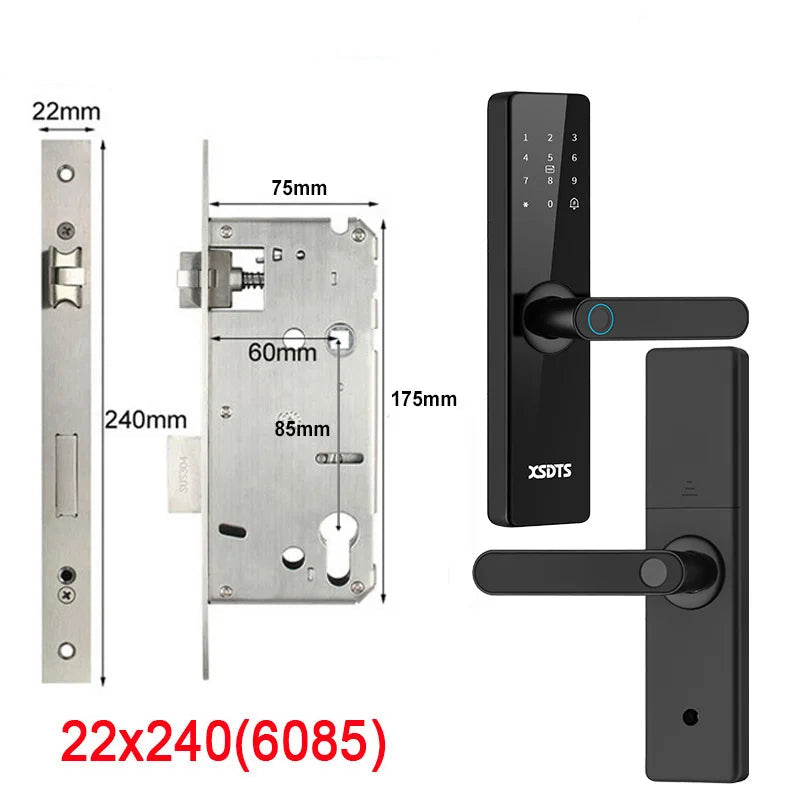 Fechadura Eletrônica com Desbloqueio por: Biometria, senha, cartão ou chave