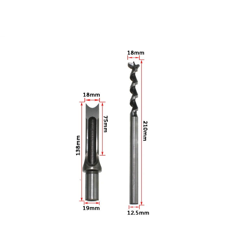 Dispositivo para fazer furo quadrado em madeira