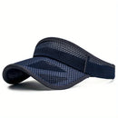 Viseira de Aba Longa com Malha Sólida