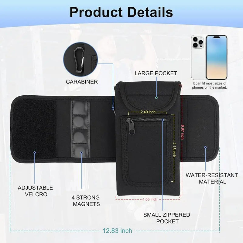Suporte magnético para garrafa de água para academia