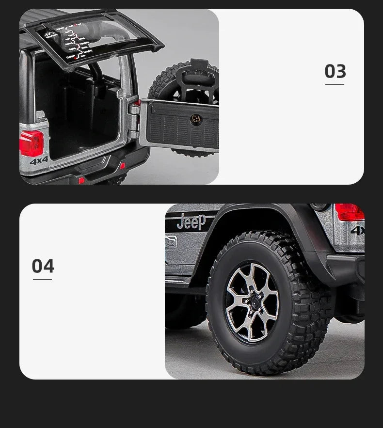 Jeep Wrangler Rubicon 1:22 – A Lenda em Miniatura