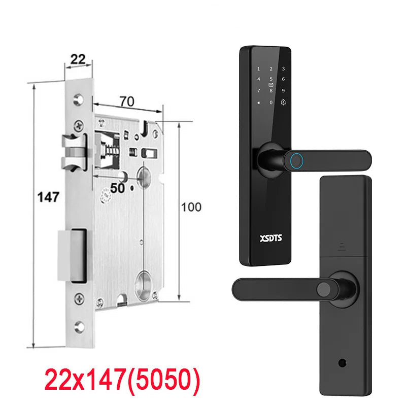 Fechadura Eletrônica com Desbloqueio por: Biometria, senha, cartão ou chave
