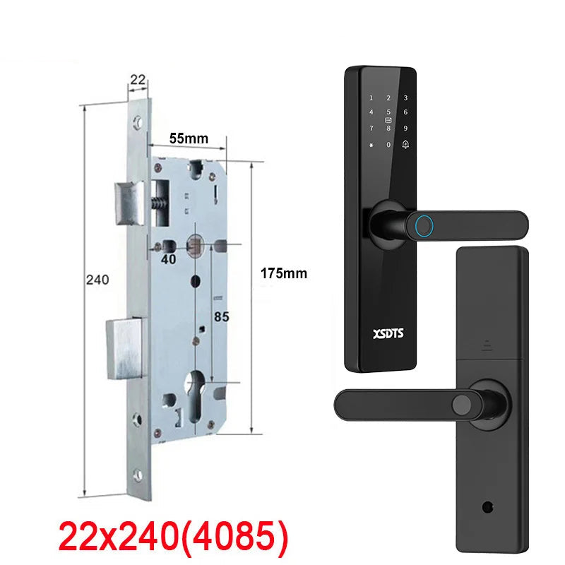 Fechadura Eletrônica com Desbloqueio por: Biometria, senha, cartão ou chave