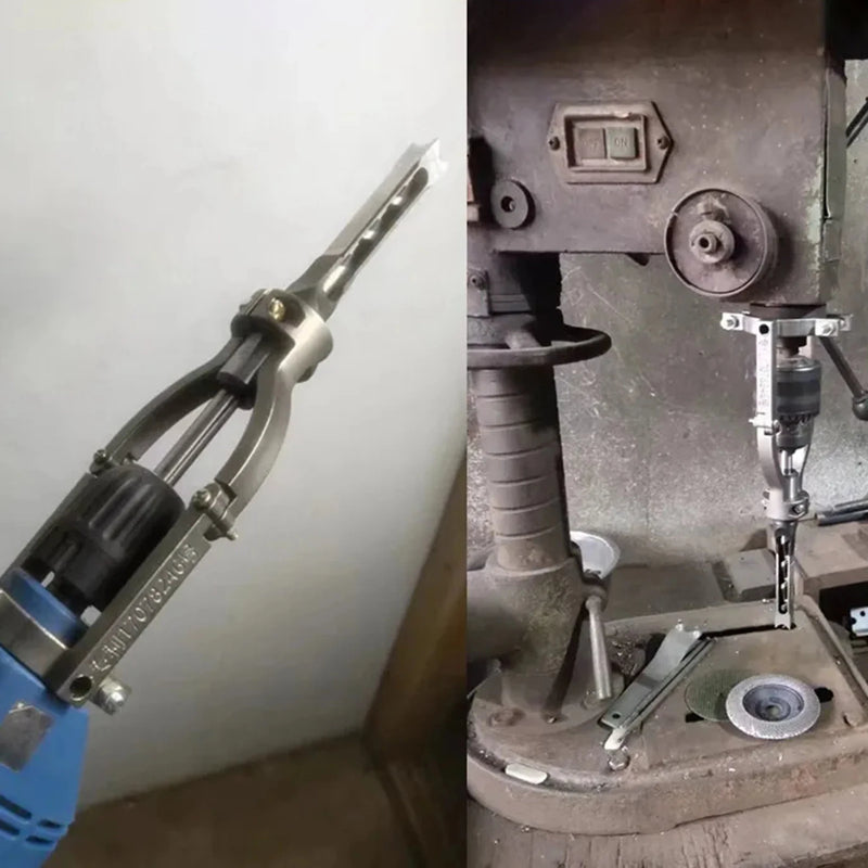 Dispositivo para fazer furo quadrado em madeira