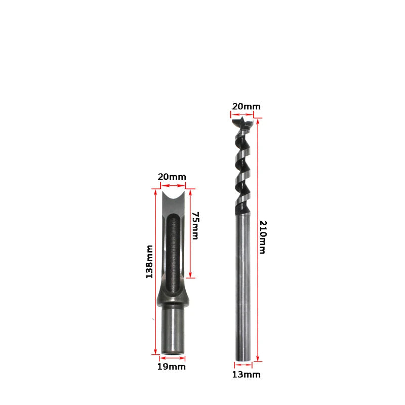 Dispositivo para fazer furo quadrado em madeira