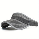 Viseira de Aba Longa com Malha Sólida