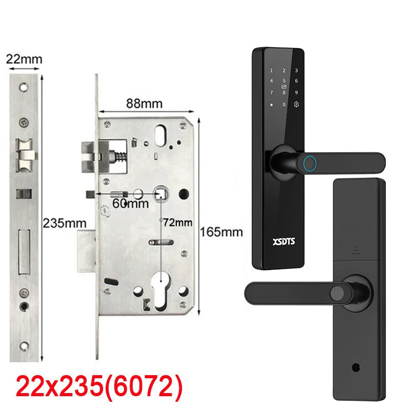 Fechadura Eletrônica com Desbloqueio por: Biometria, senha, cartão ou chave