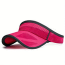 Viseira de Aba Longa com Malha Sólida