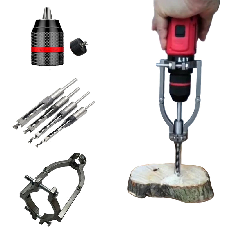 Dispositivo para fazer furo quadrado em madeira