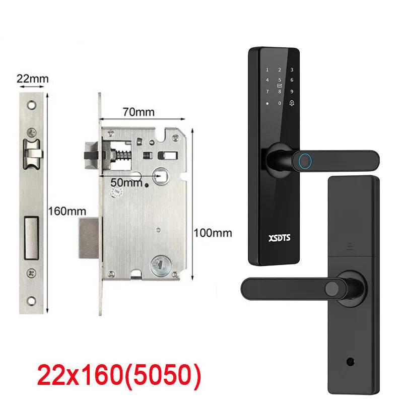 Fechadura Eletrônica com Desbloqueio por: Biometria, senha, cartão ou chave