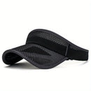 Viseira de Aba Longa com Malha Sólida