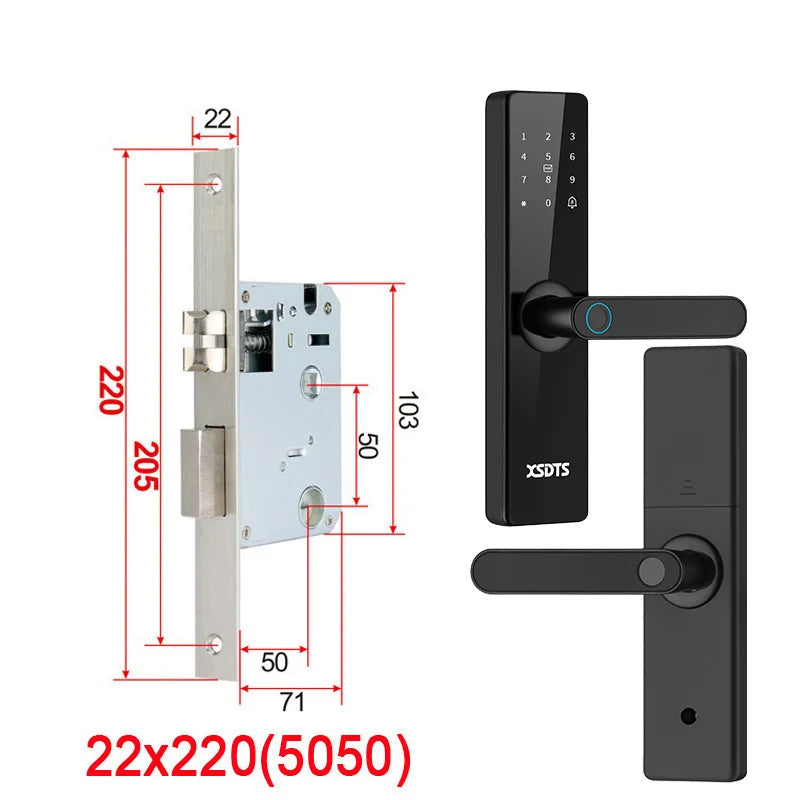 Fechadura Eletrônica com Desbloqueio por: Biometria, senha, cartão ou chave