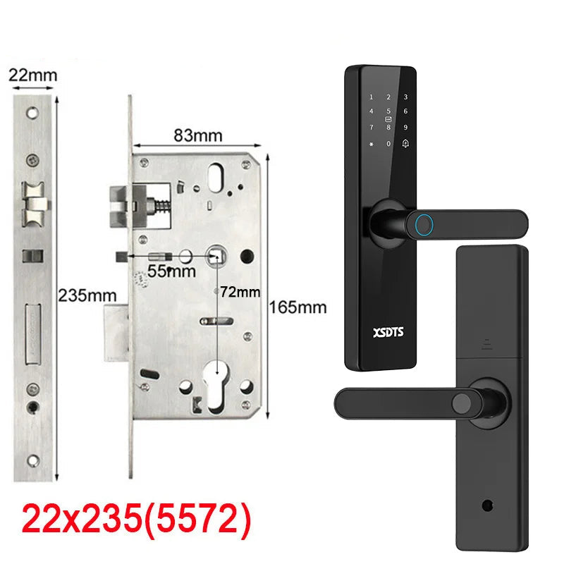 Fechadura Eletrônica com Desbloqueio por: Biometria, senha, cartão ou chave