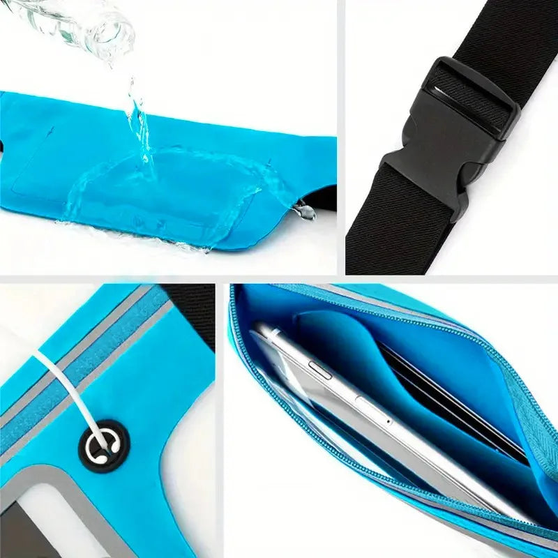 Cinta com bolsa impermeável para celular