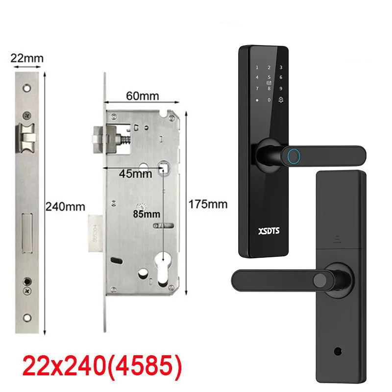 Fechadura Eletrônica com Desbloqueio por: Biometria, senha, cartão ou chave