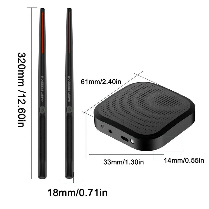 Baquetas eletrônicas portáteis - sua bateria virtual