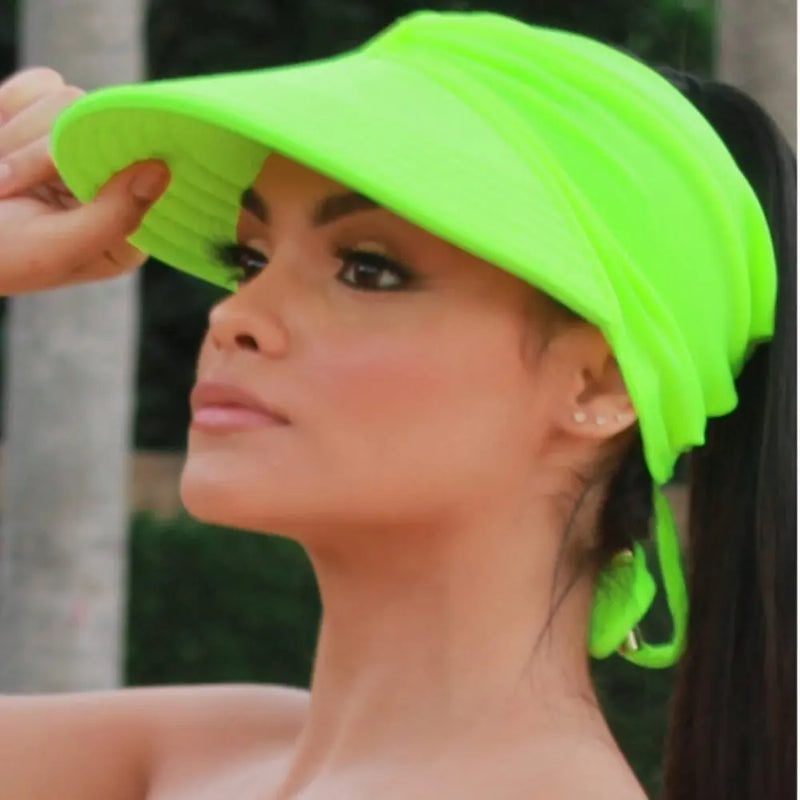 Viseira Turbante Bandana Moda Praia Proteção Solar UV50