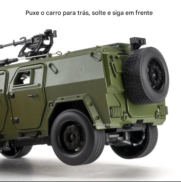 Carro Militar Tático Willys MB 1:18