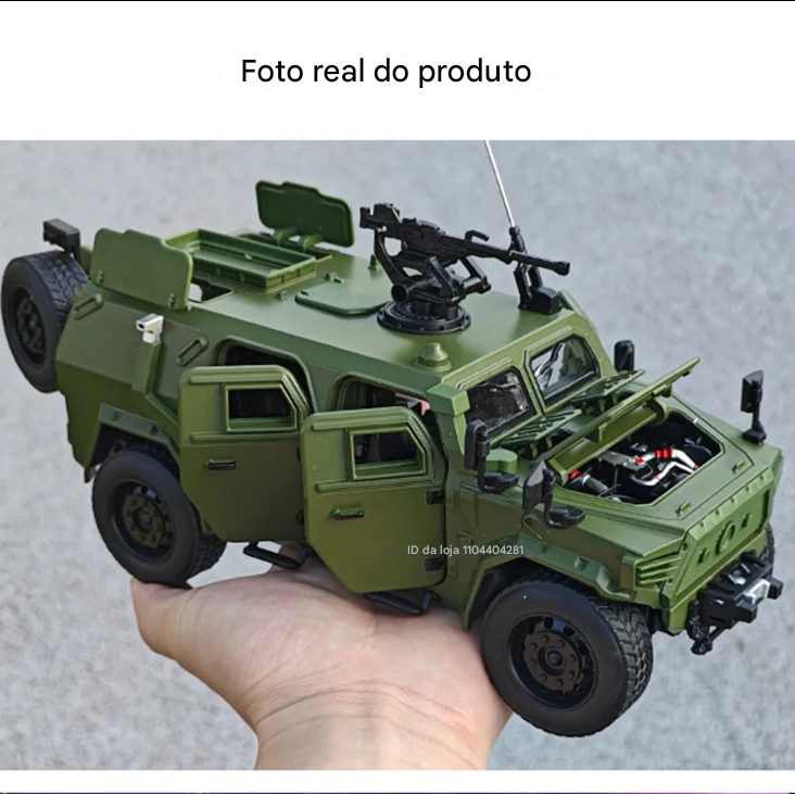 Carro Militar Tático Willys MB 1:18
