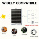 Painel solar de 30 W com porta USB - Carregador sem bateria para celulares