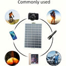 Painel solar de 30 W com porta USB - Carregador sem bateria para celulares