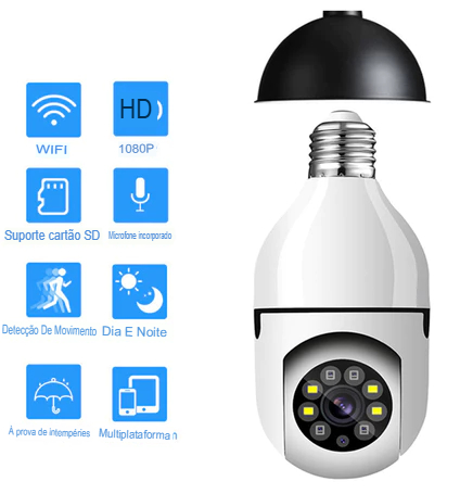 Câmera Lâmpada 360°: a solução completa para sua segurança
