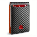 Carteira inteligente fina de couro PU com bloqueio RFID