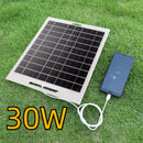Painel solar de 30 W com porta USB - Carregador sem bateria para celulares