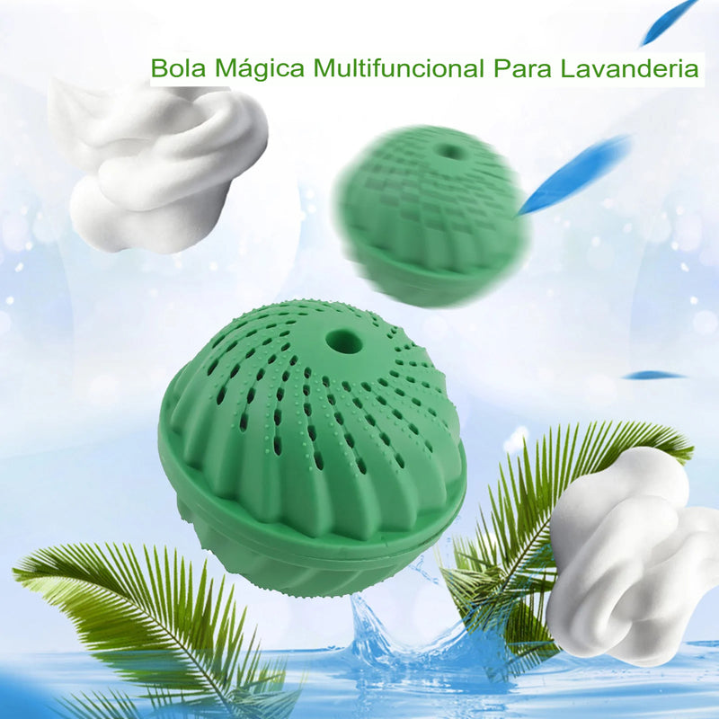 Bolas com "detergente" ecológico para lavar roupas na máquina