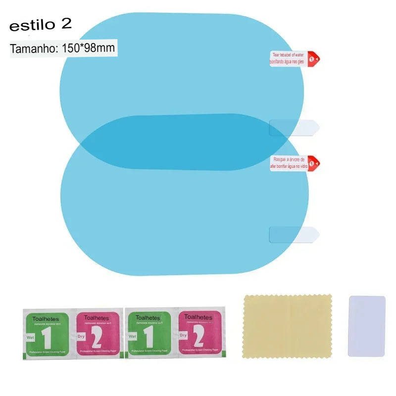 Película protetora para espelho retrovisor de carro, membrana antiembaçante, à prova d'água