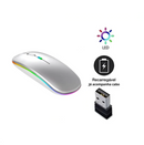 Mouse Wireless Recarregável Led Rgb 2.4 Ghz Sem Fio