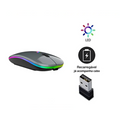 Mouse Wireless Recarregável Led Rgb 2.4 Ghz Sem Fio