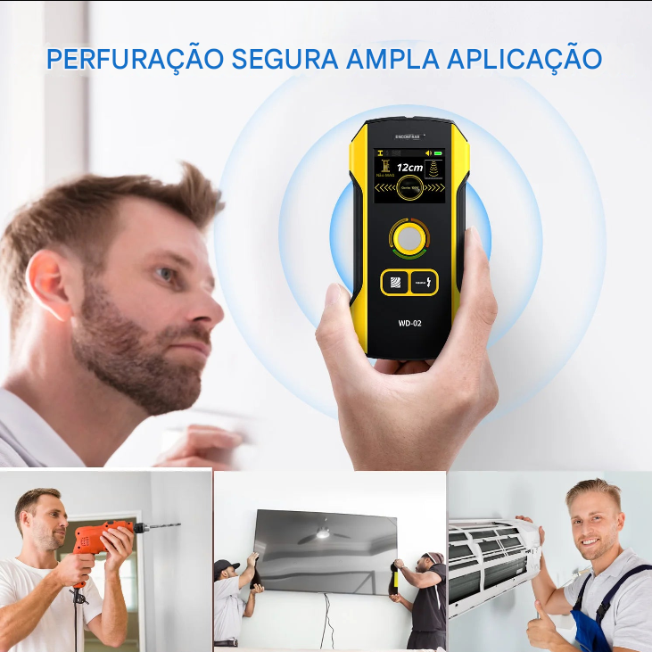 Detector de tubulações em parede