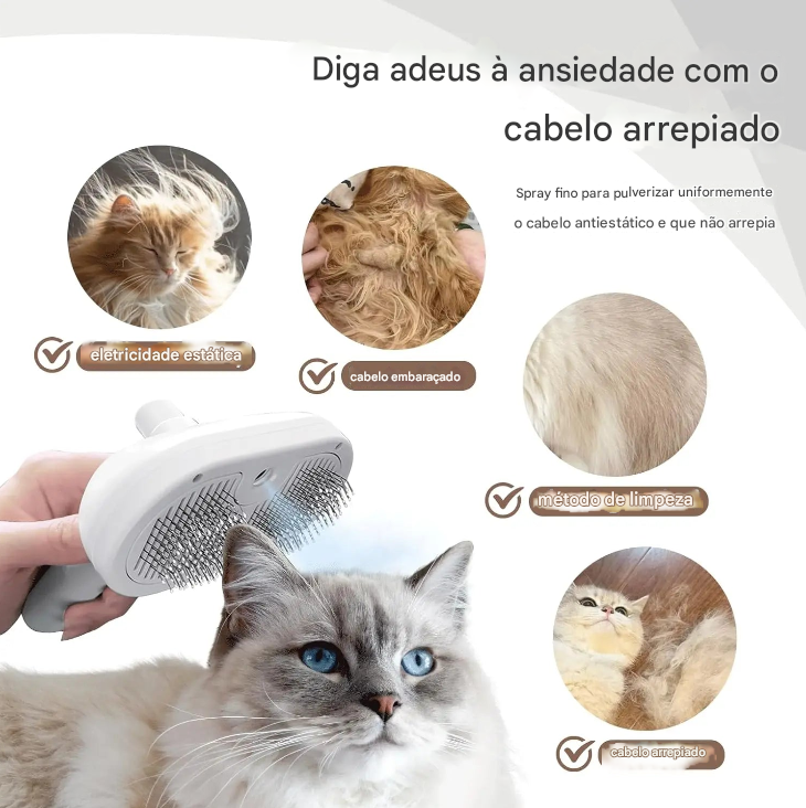 Escova a vapor para cães gatos