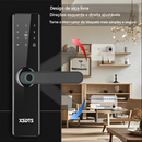 Fechadura Eletrônica com Desbloqueio por: Biometria, senha, cartão ou chave